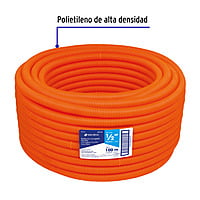 Metro de poliducto 1/2' corrugado flex. s/guía, rollo 100 m - PF-1/2 / 45018