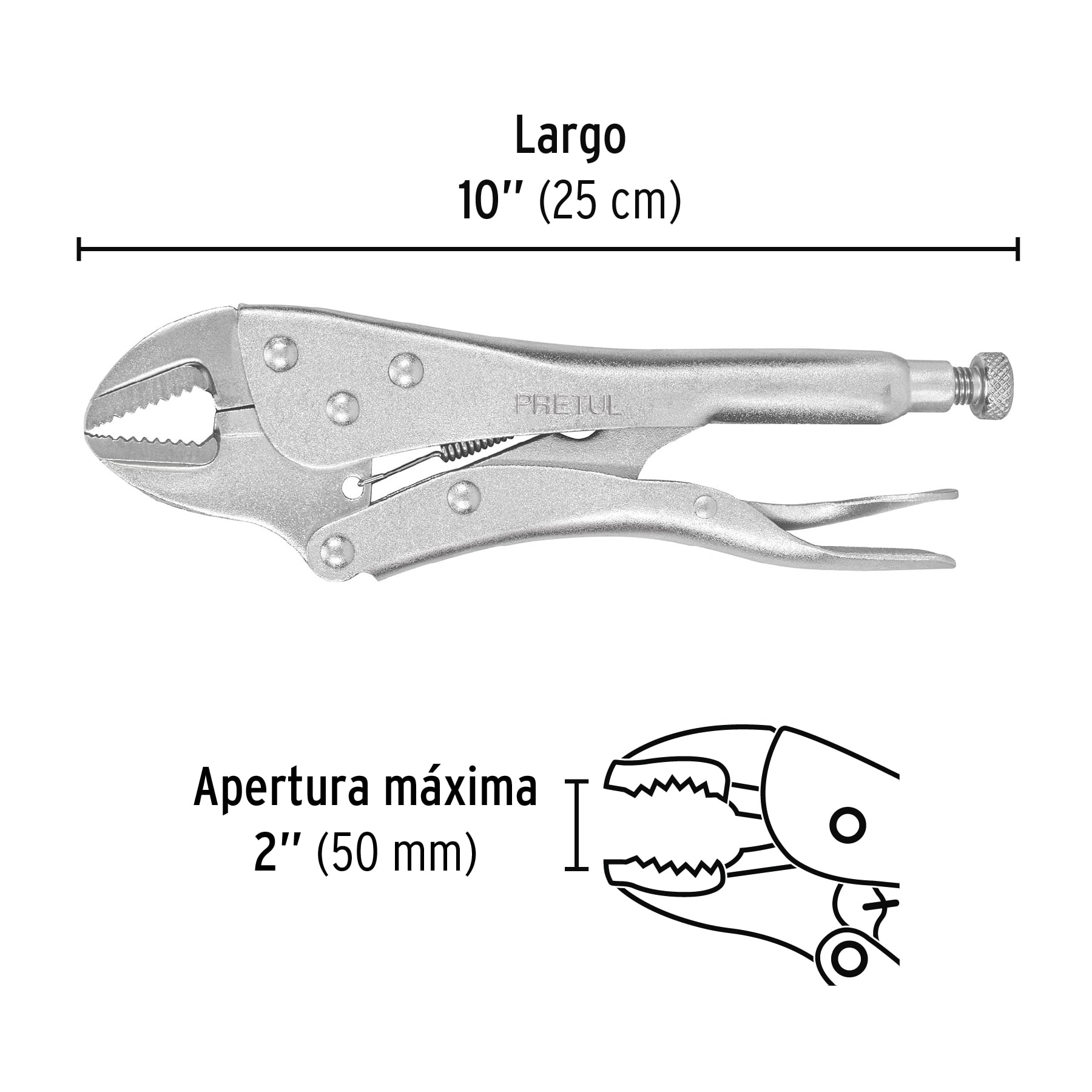 pinza-de-presión-10-mordaza-recta-pretul-granel-pp-10rg-22707