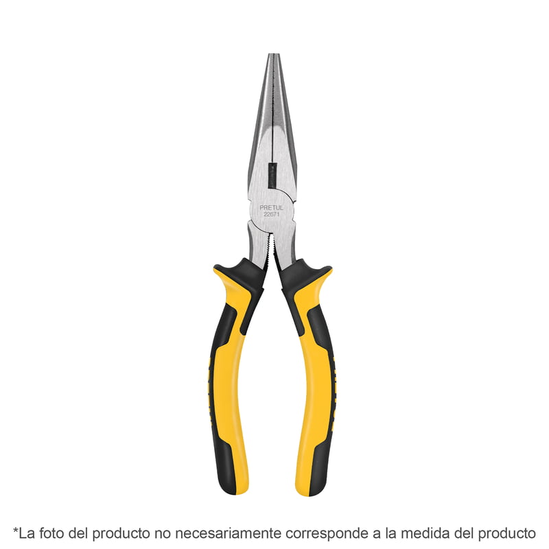 Pinza de punta y corte 7', mango comfort grip, Pretul - PPC-7PX / 22677