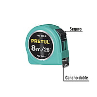 flexómetro-verde-8m-cinta-25-mm-pretul-tarjeta-plástica-pro-8me-r-29999