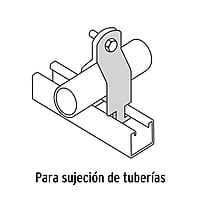 Abrazadera para unicanal de 1 1/2', Volteck 46426