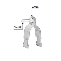 Abrazadera para unicanal de 1 1/4', Volteck 46425