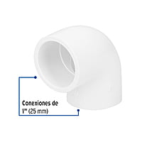 Codo 90° de PVC, 1' - PVC-563 / 45413