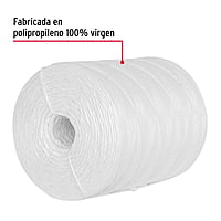 Rollo de rafia de 2045 m color blanco calibre 2.2 g/m - RAF-245 / 45037