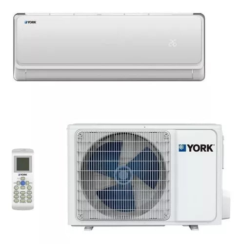 Set Minisplit YORK Tipo Muro Inverter 1 Ton. 115/1/60 16.5 SEER Solo Frio - YHJE12ZX6AXBORX