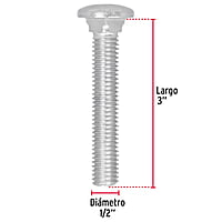 Bolsa con 20 tornillos 1/2' x 3' tipo coche - TORC-1/2X3 / 44750