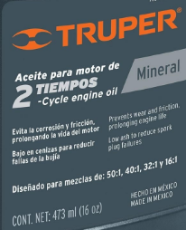 Aceite mineral para motor de dos tiempos, 16 oz - ACT-2T-16M / 15021