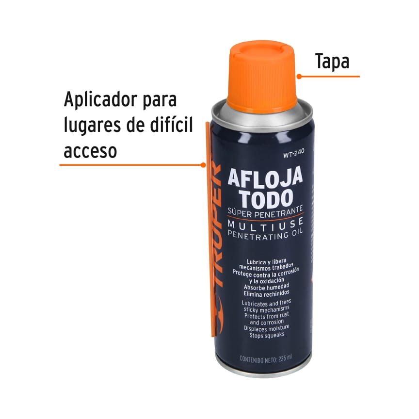 Aceite multiusos en aerosol, 235ml (8oz) - WT-240 / 13469