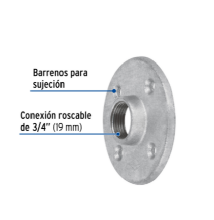 Brida, acero galvanizado, 3/4' - CG-602 / 48738