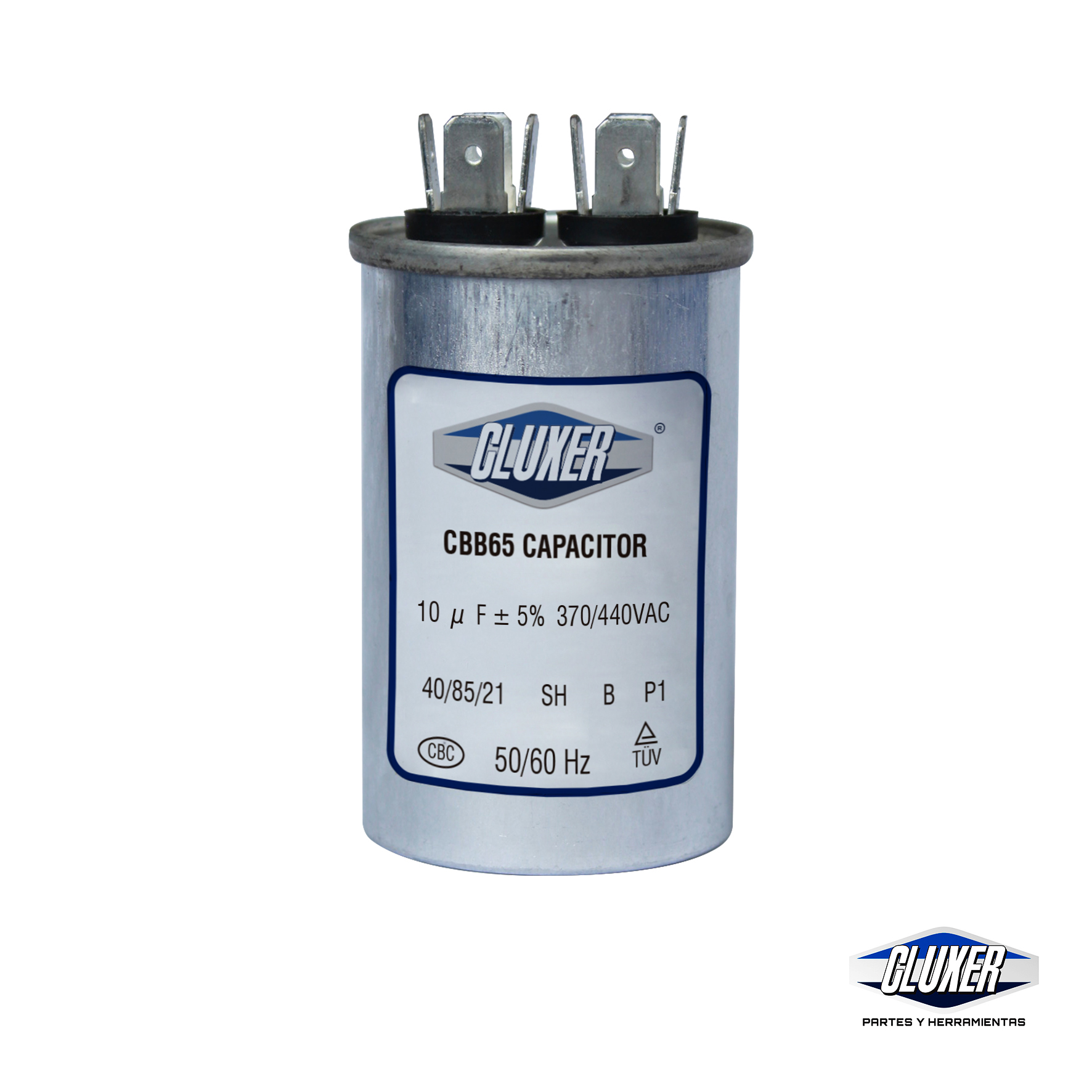 Capacitor De Trabajo, 10Mf, 440Vac +-5%, 50/60Hz / Cluxer - CXC44010