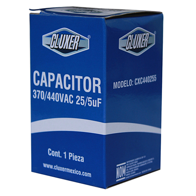 Capacitor De Trabajo 25/5 Mf / Cluxer - CXC440255