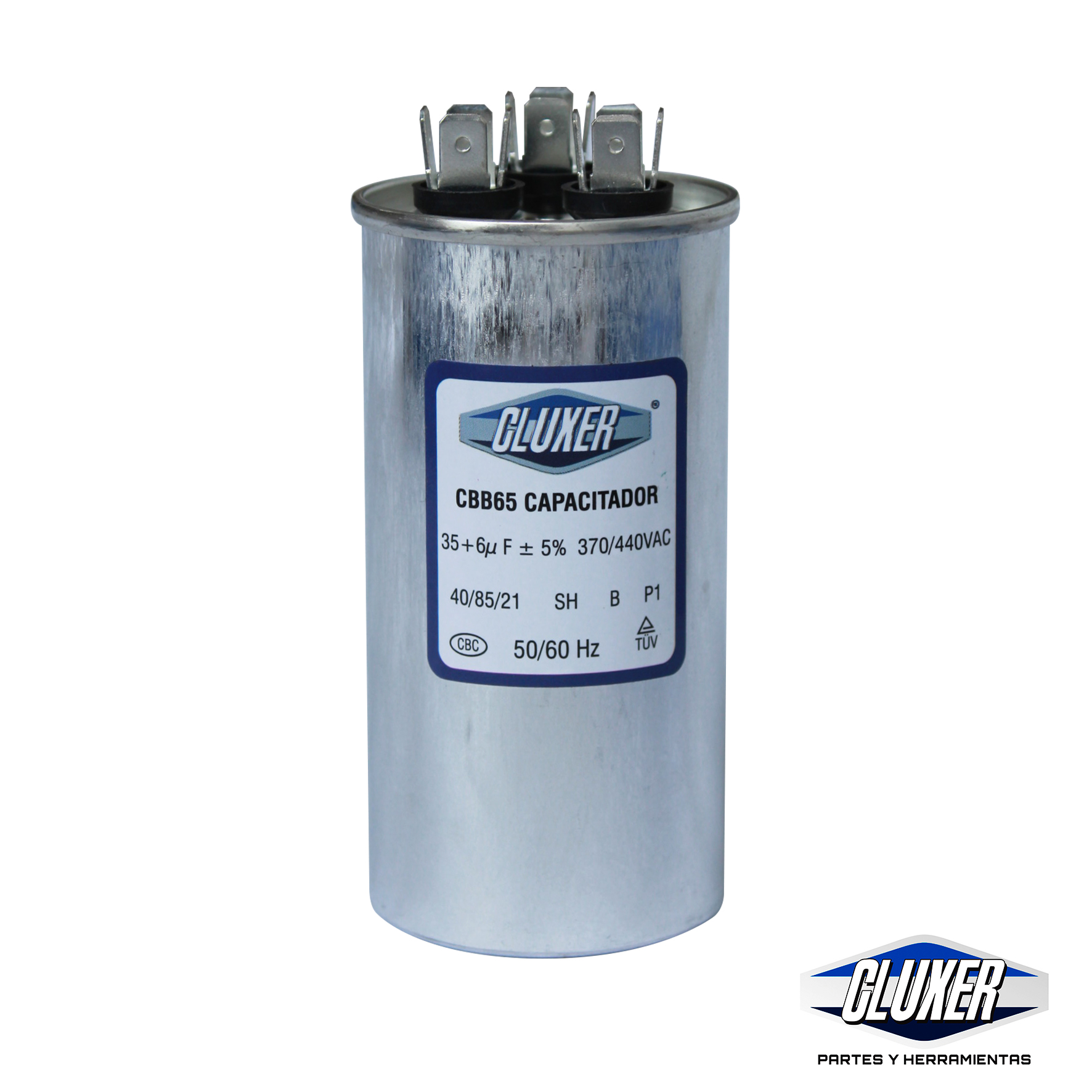 Capacitor Detrabajo, 35/6Mf, 440Vac  -5%, 50/60Hz / Cluxer - CXC440356