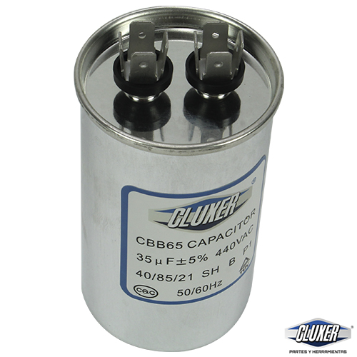 Capacitor De Trabajo, 35Mf, 440Vac +-5%, 50/60Hz / Cluxer - CXC44035