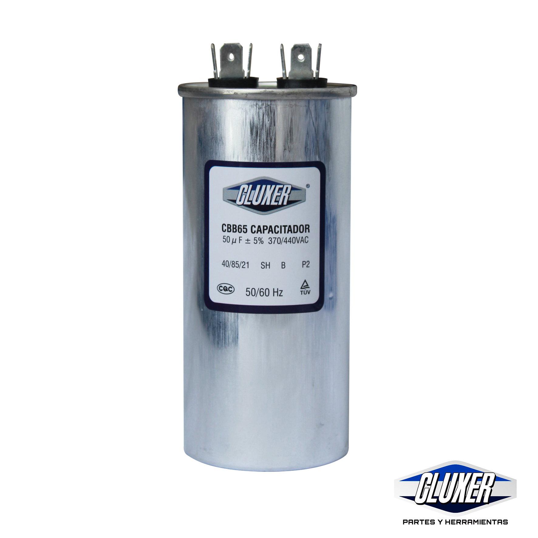 Capacitor De Trabajo, 50Mf, 440Vac +-5%, 50/60Hz / Cluxer - CXC44050