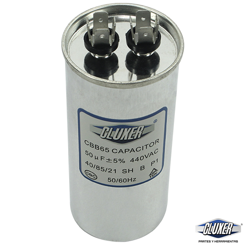 Capacitor De Trabajo, 50Mf, 440Vac +-5%, 50/60Hz / Cluxer - CXC44050