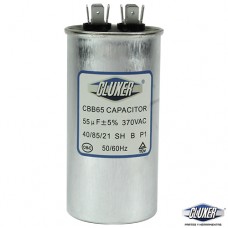 Capacitor De Trabajo, 55Mf, 370Vac +-5%, 50/60Hz, Cluxer - Cxc37055