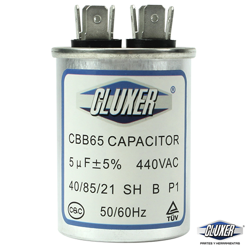 Capacitor De Trabajo, 5Mf, 440Vac +-5%, 50/60Hz / Cluxer - CXC4405