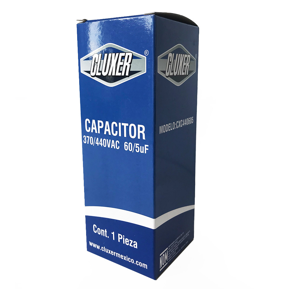 Capacitor De Trabajo 60/5 Mf / Cluxer - CXC440605