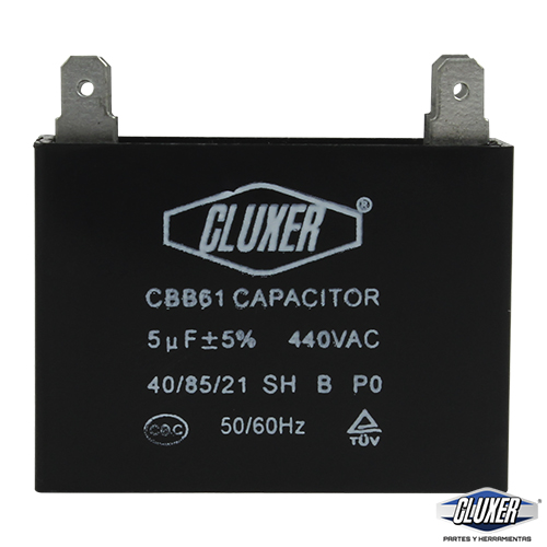 Capacitor De Ventilador, 5Mf, 440Vac -5%, 50/60Hz / Cluxer - CXCP4405