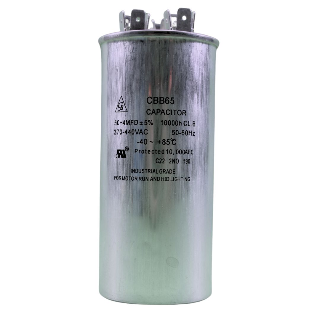 Capacitor Dual 50+4 MFD 440 VAC-CD-R50D+4