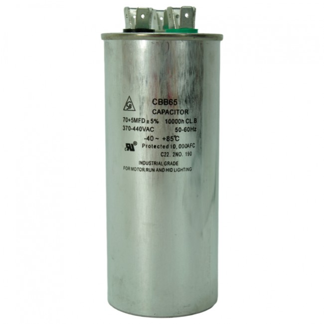 Capacitor Dual 70 5 Mfd 440 Vac - Cd-R70D