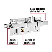 Cerradura de barra libre, derecha - CB-45D / 43516