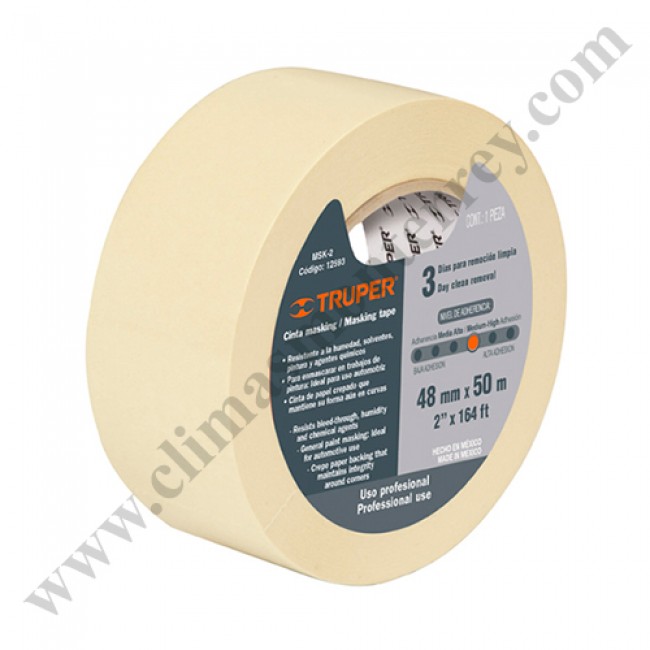 Cinta masking tape, 3/4' x 50 m - MSK-3/4 / 12590