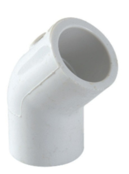 Codo 45° de PVC, 1-1/2' - PVC-865 / 45527