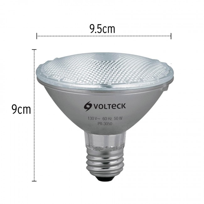 Foco de halógeno tipo PAR 30, 50 w, Volteck - PR-3050 / 47247