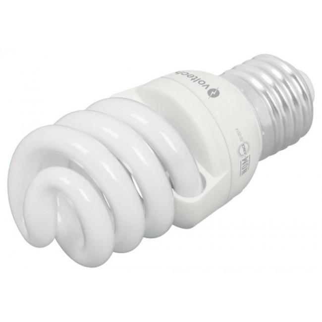 Lámpara 11 W, espiral mini, luz día, T2, en blister, Volteck - F-11EM / 48502