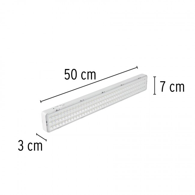 Lámpara de emergencia recargable 1000 lm, 120 LED - LAE-120 / 43010