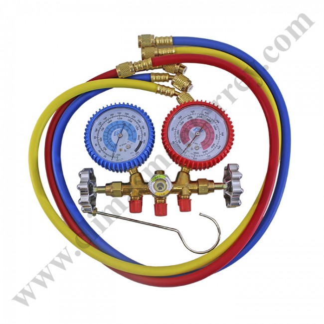 Manifold Juego C/Mangueras 36 Pulgadas R 404A ,R507A,R134A ,R22 - 888561