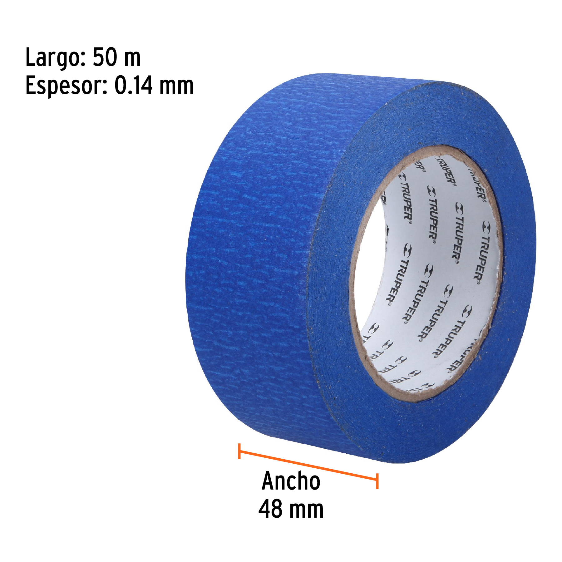 Masking tape, 2' x 50 m, azul - MSK-2A / 12624