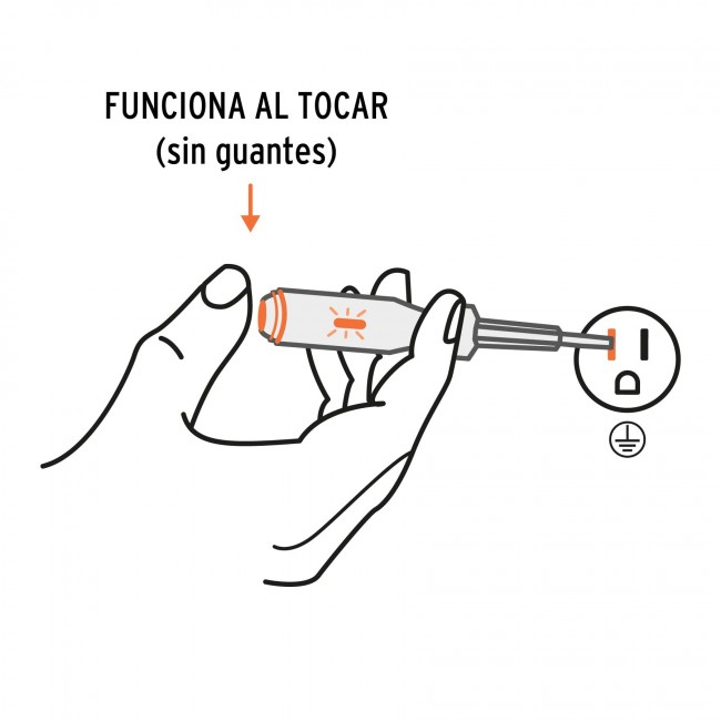 Probador de circuitos corriente alterna, 19 cm - PROCO-19 / 13989