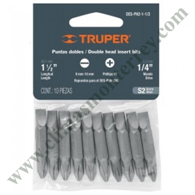 Puntas Phillips PH2, 2', 20 piezas - DES-PH2-2 / 17831