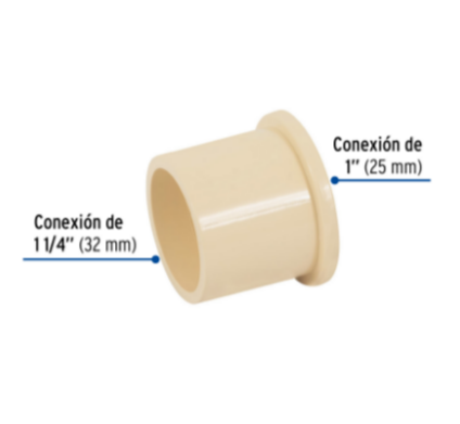 Reducción Bushing CPVC 1-1/4' x 1' - CPVC-236 / 48940