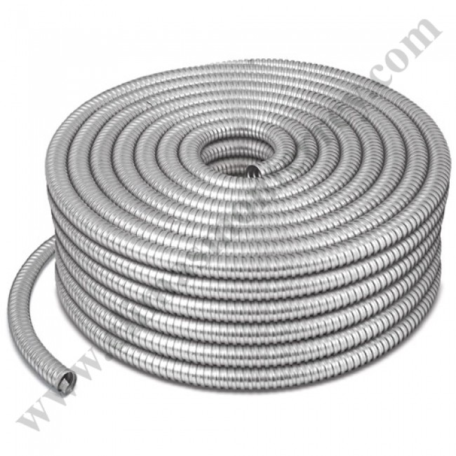 Rollo de 50 m de tubo flexible metálico de 1/2', Volteck - TF-1/2 / 46900