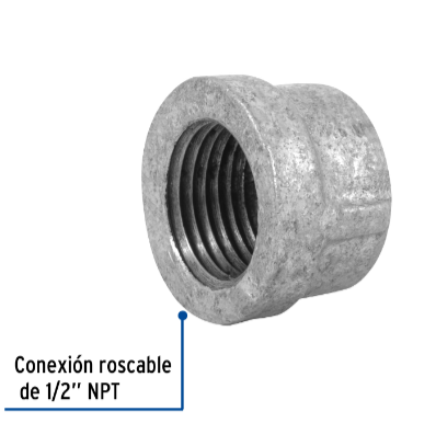 Tapón capa, acero galvanizado, 1/2' - CG-301 / 47491