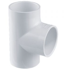 Tee sencilla de PVC, 1-1/4' - PVC-764 / 45532