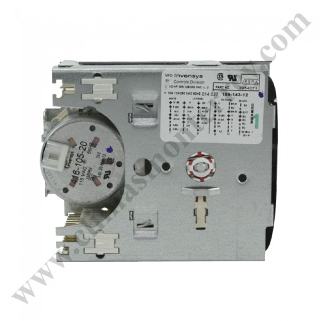 Timer Invensys, 1/2Hp, 15A, 125-250Vac / 10A, 125-250Vac, 60Hz - 3954071