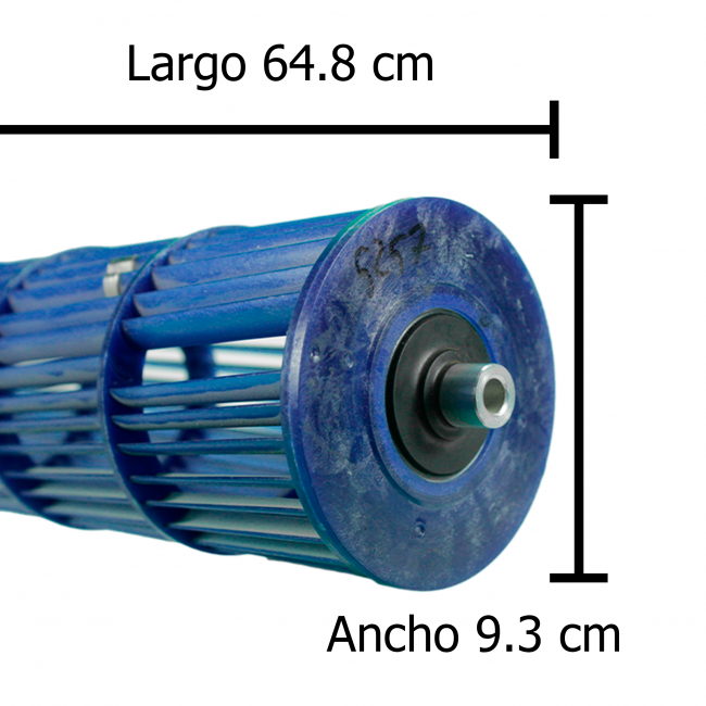 Turbina Para Minisplit, Evaporador 64.8 Cm X 9.3 Cm